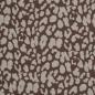 Preview: Jacquard-Jersey Ottoman Emily mit naturweißem Leo auf Taupe